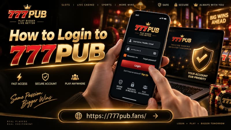 How to Login to 777PUB