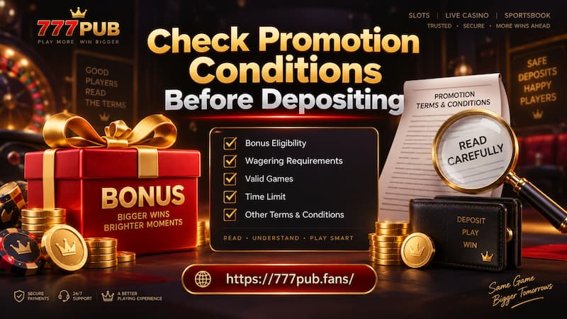 Check Promotion Conditions Before Depositing
