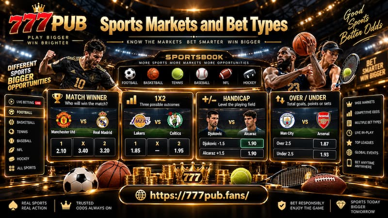 Sports Markets and Bet Types