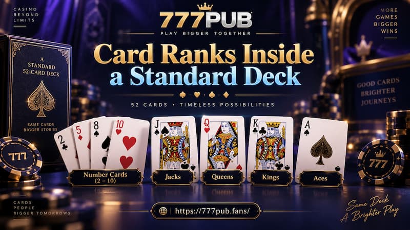 Card Ranks Inside a Standard Deck